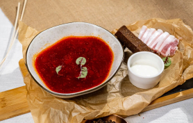 Домашний Сибирский борщ с телятиной